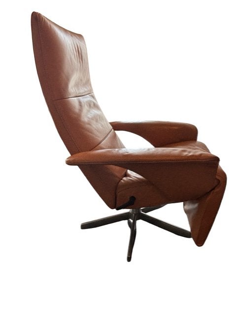Lederen Jori  fauteuil, Ophalen, Gebruikt, Minder dan 75 cm, Modern