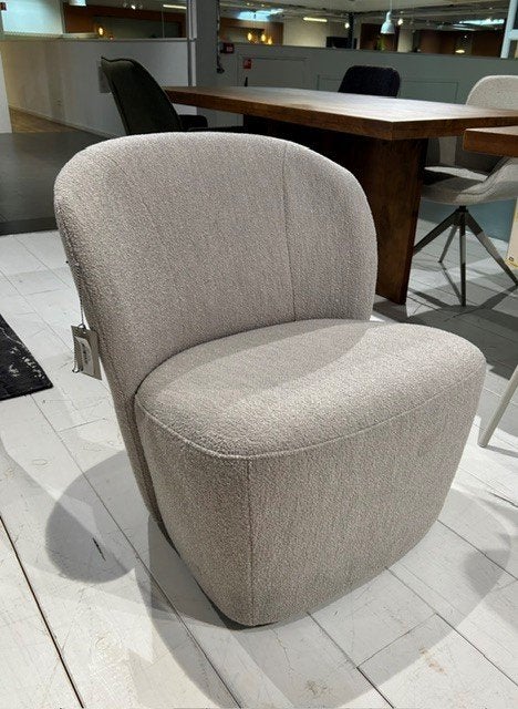 Fauteuil Lofty vtwonen stof boucle naturel, Ophalen, Nieuw, 75 tot 100 cm, Stof