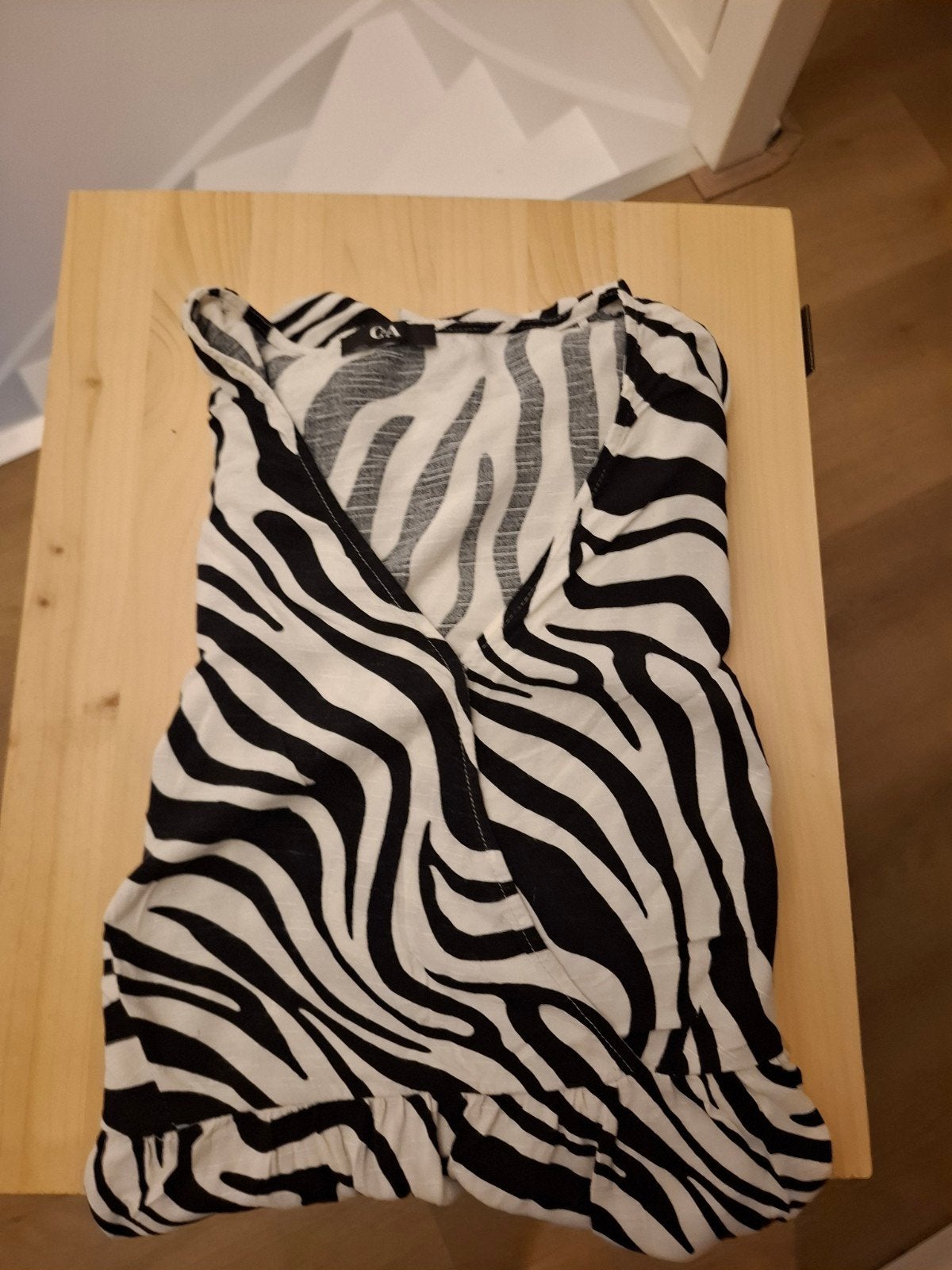 Zwart-witte zebraprint jurk van C&A, maat 42/44 (L), Zwart, Maat 42/44 (L), Ophalen of Verzenden, Zo goed als nieuw