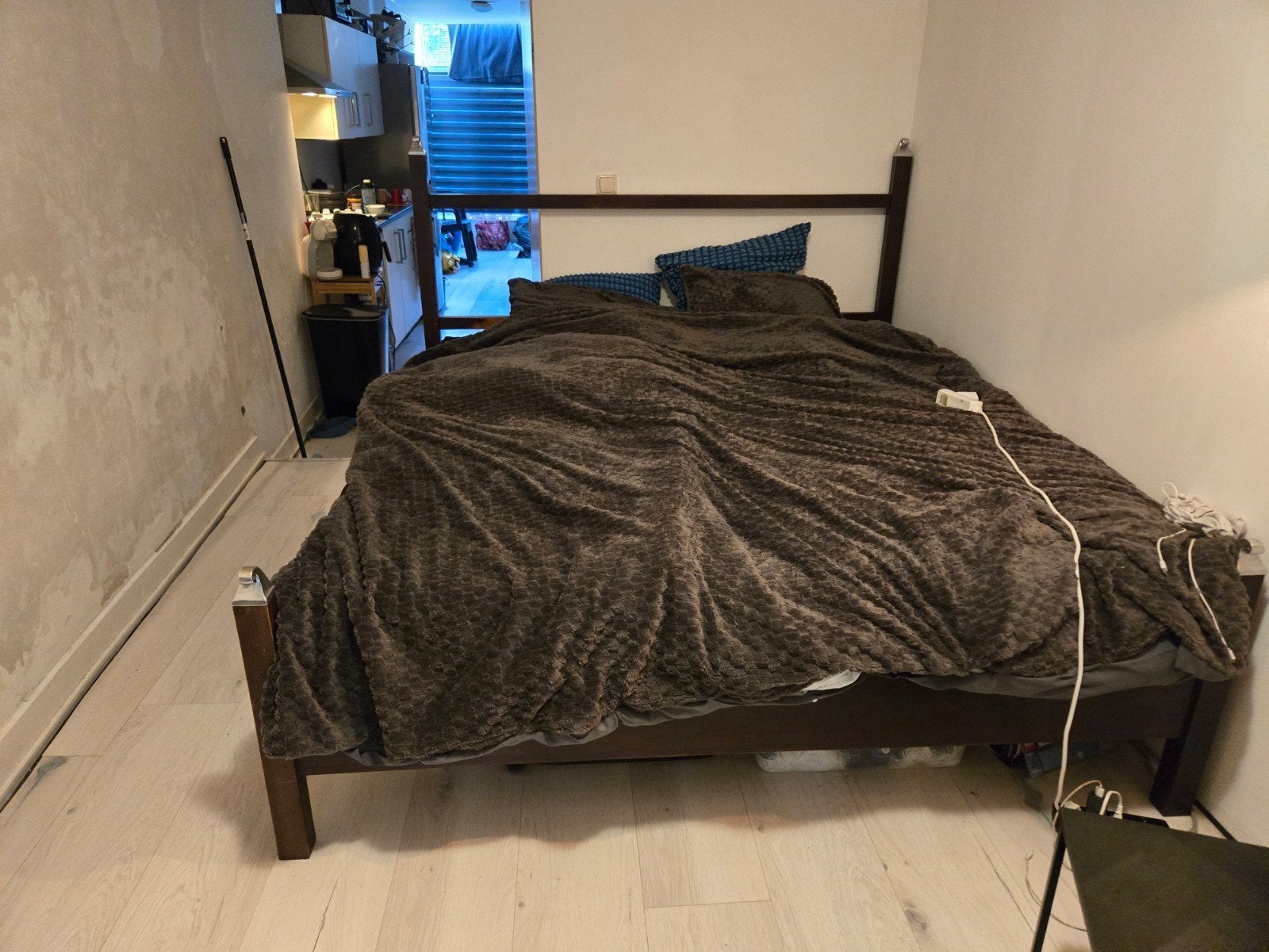 Twee persoonsbed 180x200, Ophalen of Verzenden, Tweepersoons, Hout, 180 cm