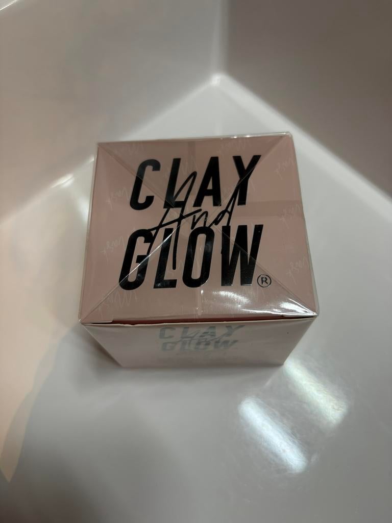 Clay And Glow Detoxifying Pink Clay Mask - Nieuw!, Ophalen, Nieuw, Gehele gezicht, Reiniging