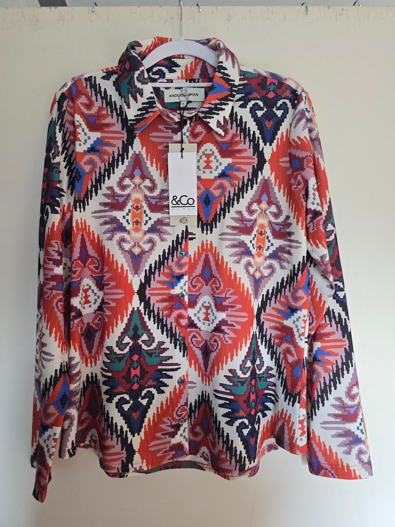 Nieuw &co woman blouse M aztec, Ophalen of Verzenden, Nieuw