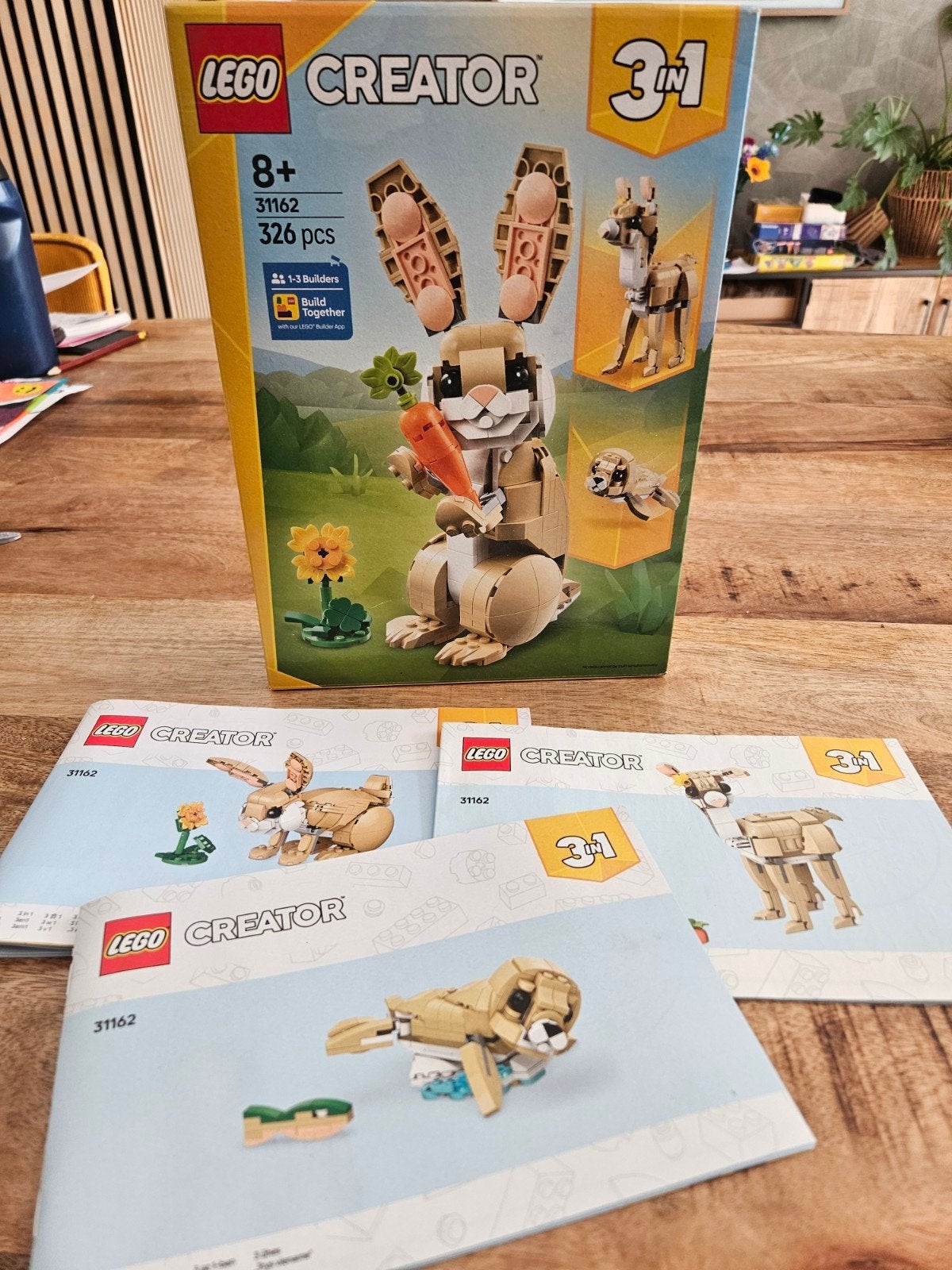 Lego 31162 3in1 Lief konijn, Ophalen, Lego, Zo goed als nieuw, Creator