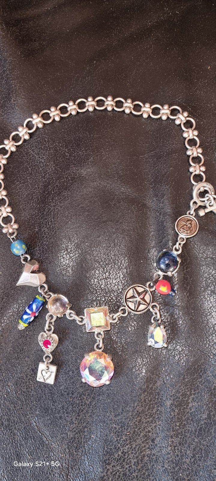otazu ketting, Ophalen of Verzenden, Zo goed als nieuw, Overige materialen, Met strass
