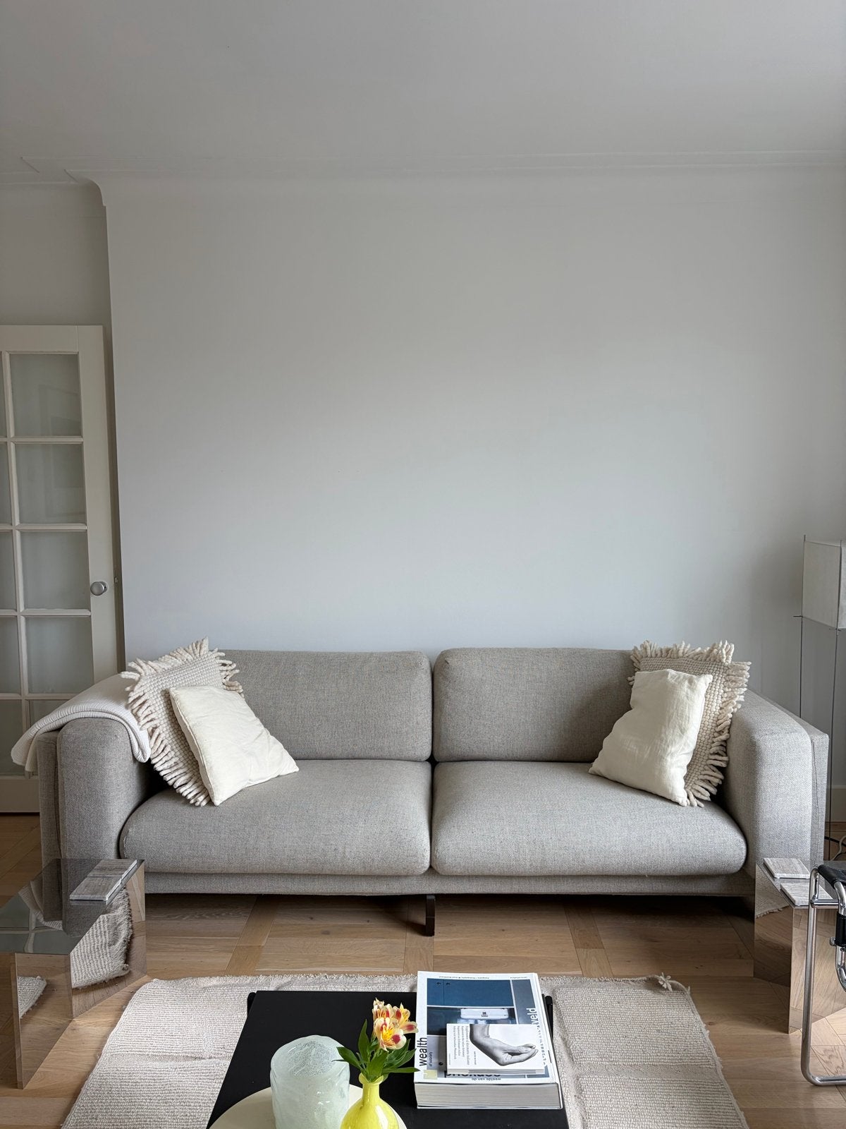 Ikea NOCKEBY 3-zits bank - wolle bekleding, Driepersoons, 75 tot 100 cm, Ophalen of Verzenden, Zo goed als nieuw