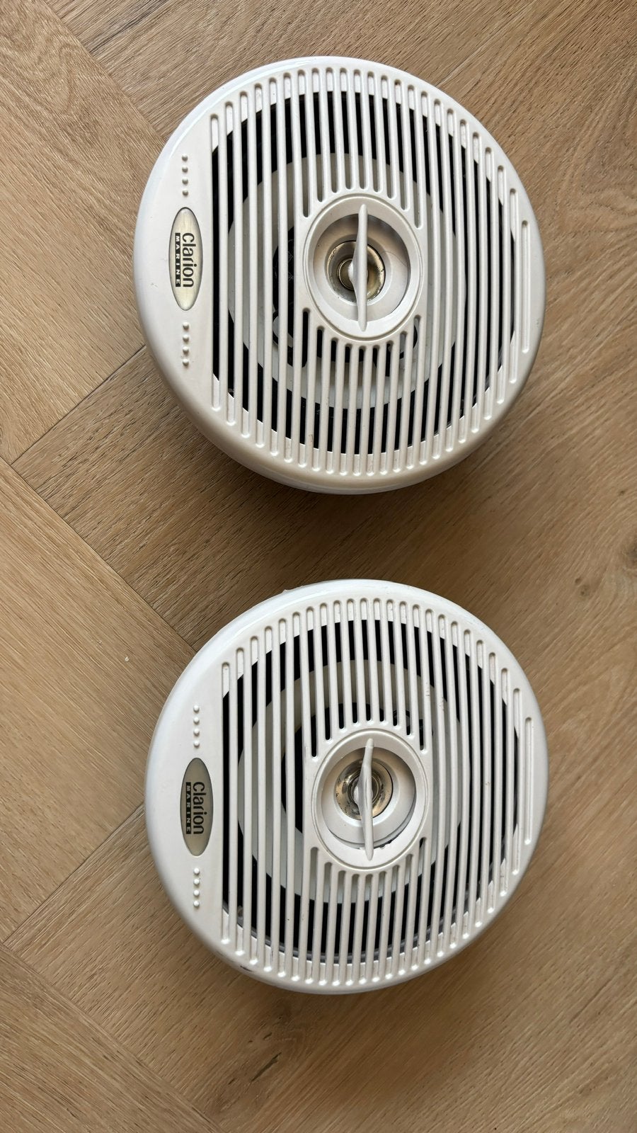 Clarion buiten/boot speakers, Ophalen