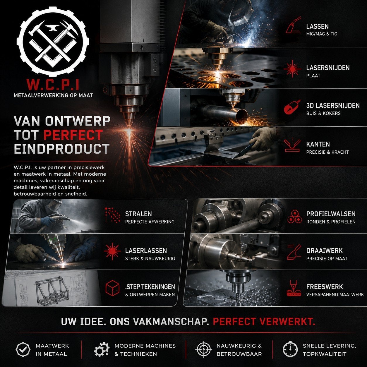 Lassen, Lasersnijden, Metaalbewerking, Ophalen, Nieuw