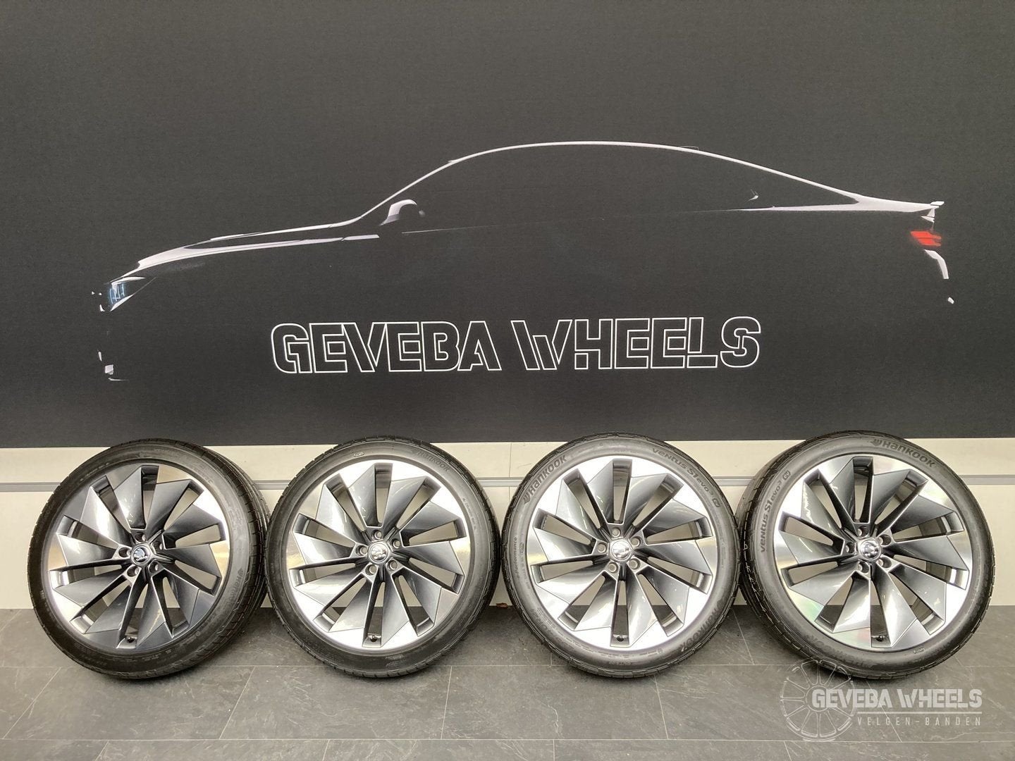 21” originele Skoda Enyaq / Elroq Betria velgen banden 5x112, Auto-onderdelen, Banden en Velgen, Gebruikt, -, -, Banden en Velgen