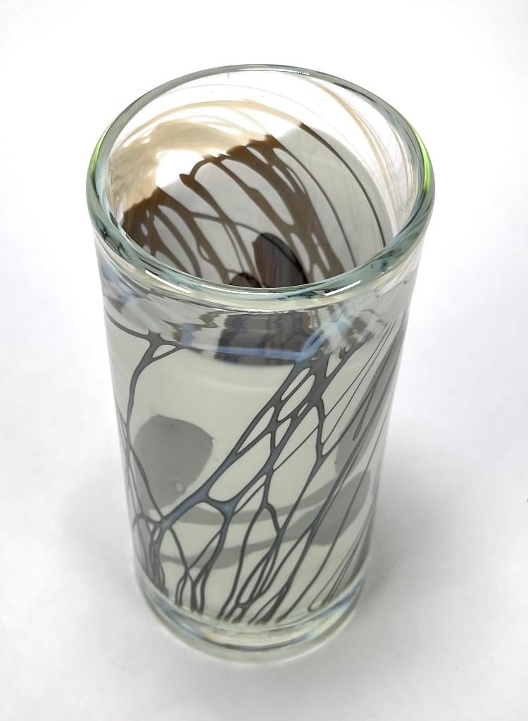 12. Glazen vaas, Willem Heesen - Glasblazerij De Oude Horn, Ophalen of Verzenden, Overige kleuren, Glas, Minder dan 50 cm