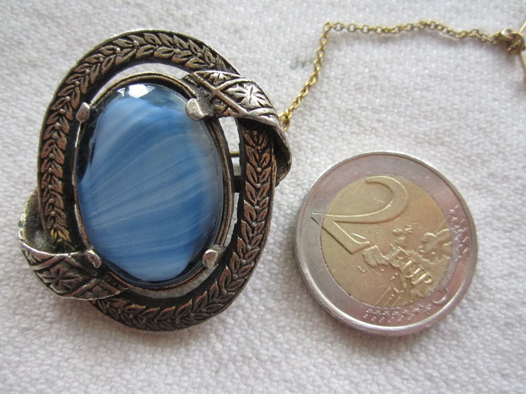 6.  Oude broche, agaat, Schotland, Sieraden, Tassen en Uiterlijk, Antieke sieraden, Ophalen, Overige materialen, Broche