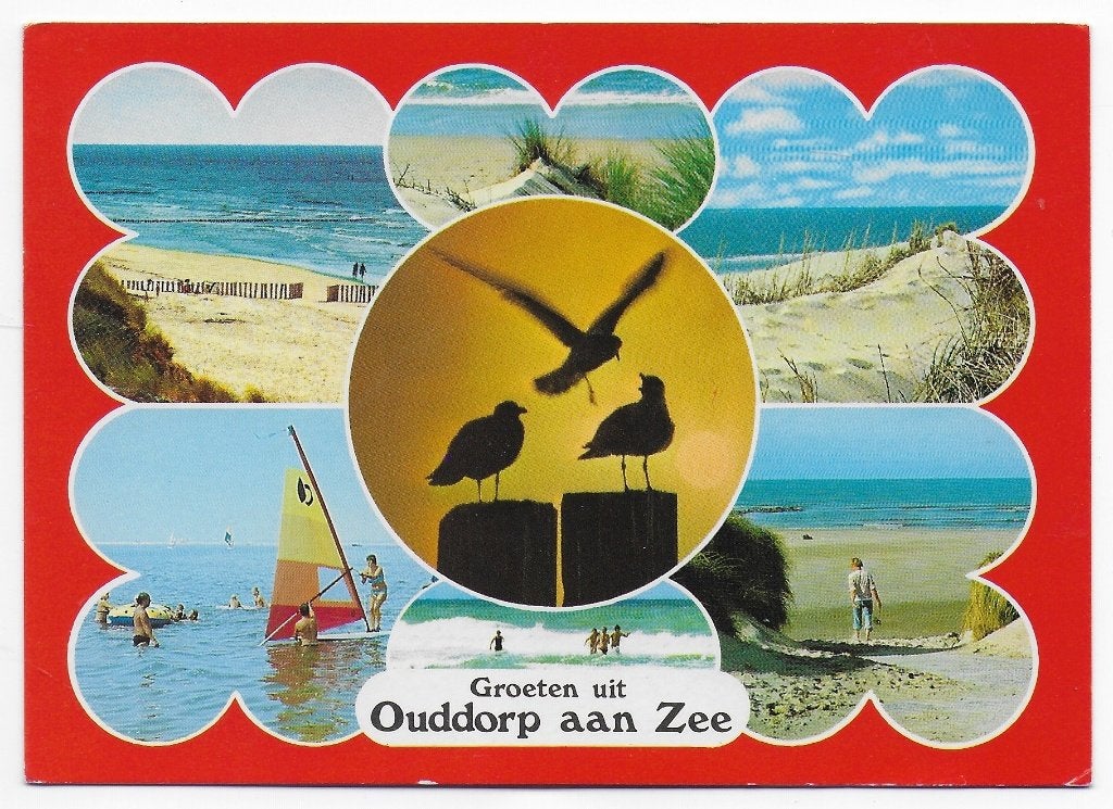 Ouddorp aan Zee Gelopen Ansichtkaart ( B6170 ), Ophalen of Verzenden, 1980 tot heden, Gelopen, Zuid-Holland