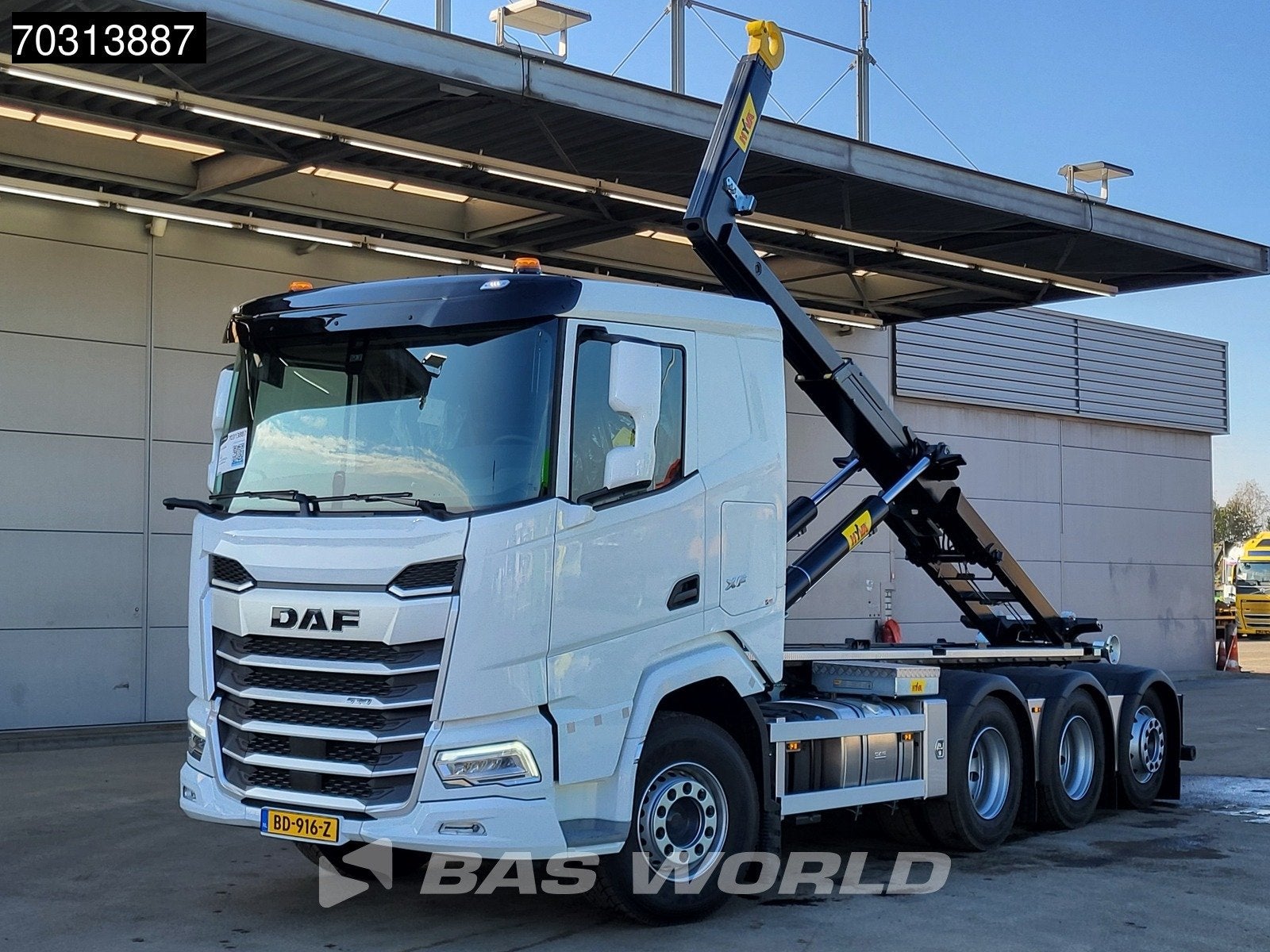 DAF XF 530 8X4 NEW 30tons HYVA 30-60-S Heavy Duty Containers, Auto's, Automaat, Stof, Euro 6, Wit