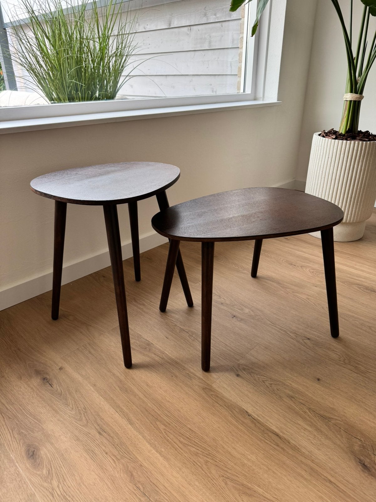 Salontafels donkerbruin, Huis en Inrichting, Ophalen, Minder dan 50 cm, 50 tot 100 cm, Zo goed als nieuw