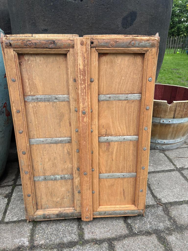 Set oude deuren / luiken uit India, Ophalen, Gebruikt, Oosters, Hout