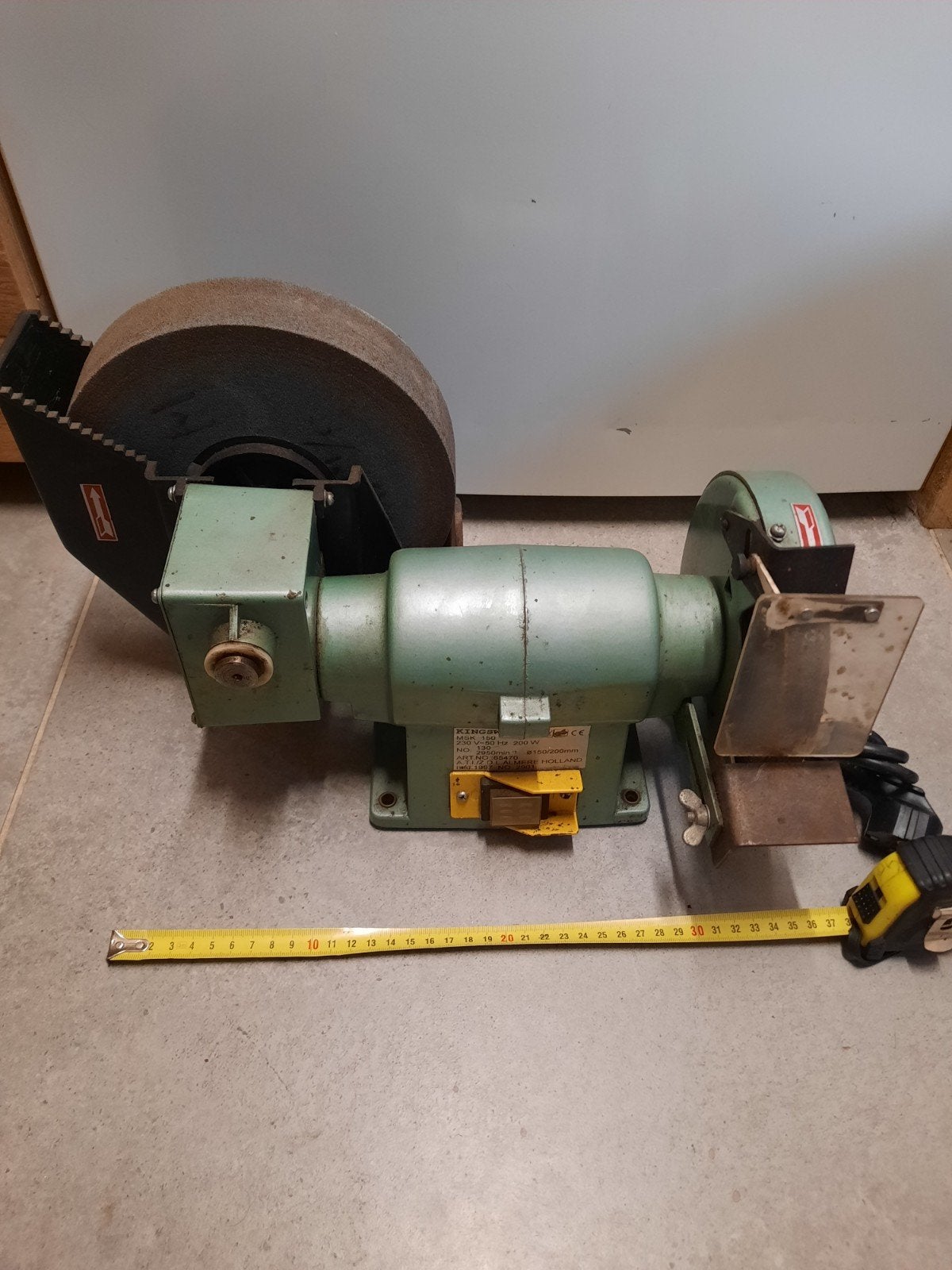 nat droog slijper werkbankslijper  bechgrinder, Doe-het-zelf en Verbouw, Gereedschap | Slijpmachines, Ophalen of Verzenden, Gebruikt