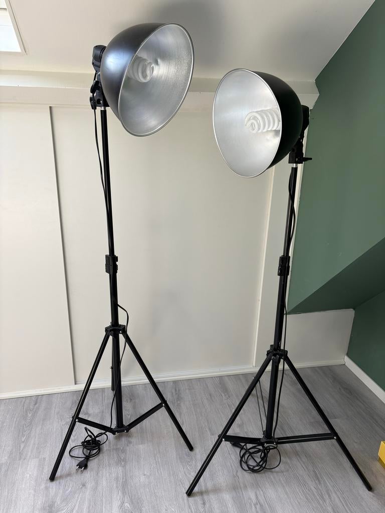Fotostudio daglampen Set - Ideaal voor Thuisstudio, Ophalen, Zo goed als nieuw, Lamp of Flitsset