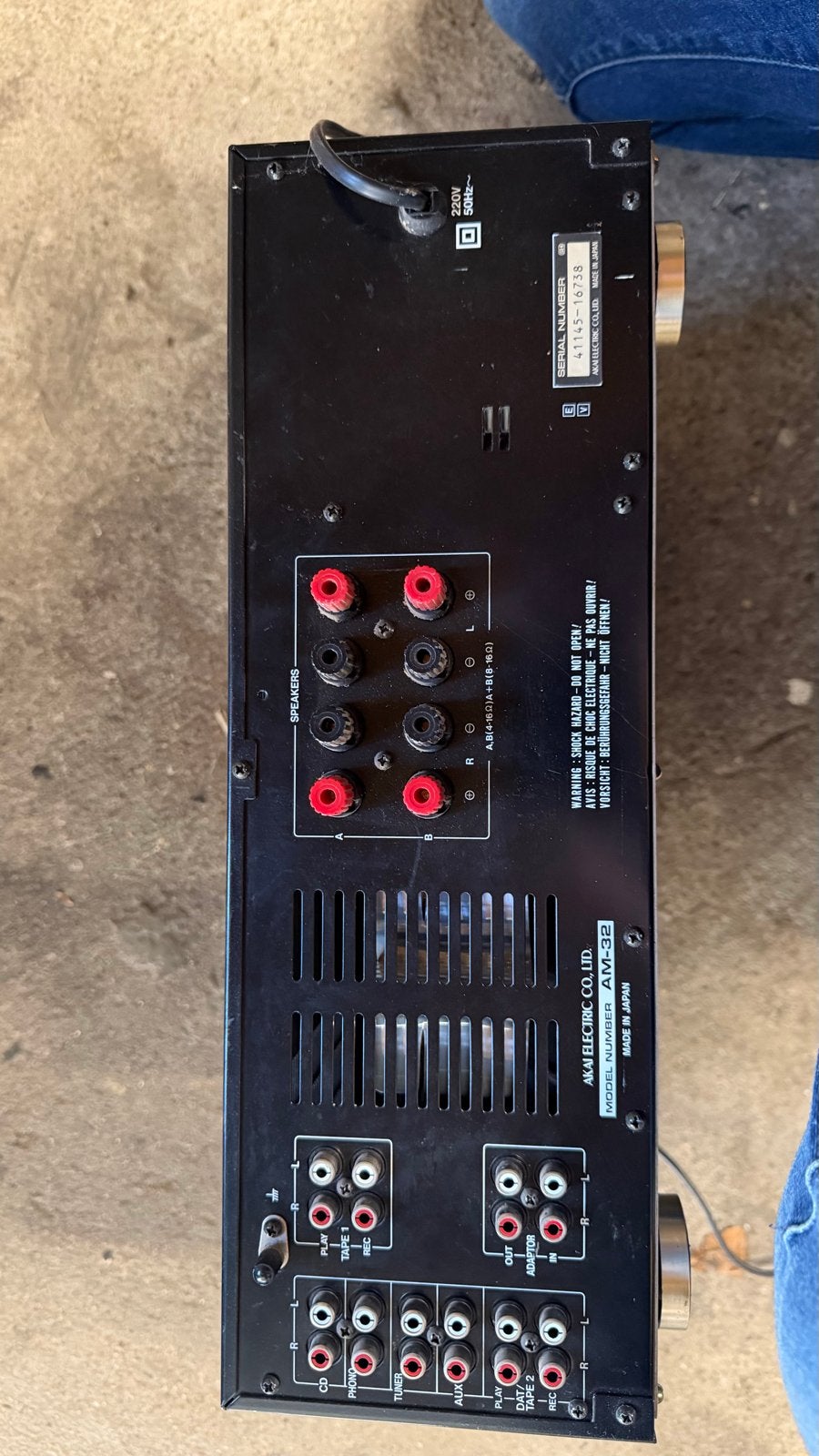 Akai AM-32 Stereo Geïntegreerde Versterker, Gebruikt, 60 tot 120 watt, Stereo, Ophalen