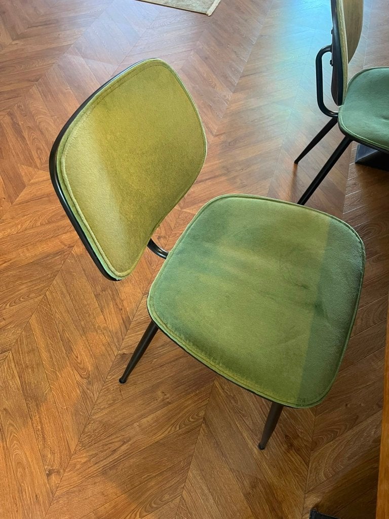 4 Groene stoelen - goede kwaliteit, Ophalen, Gebruikt, Overige kleuren, Modern