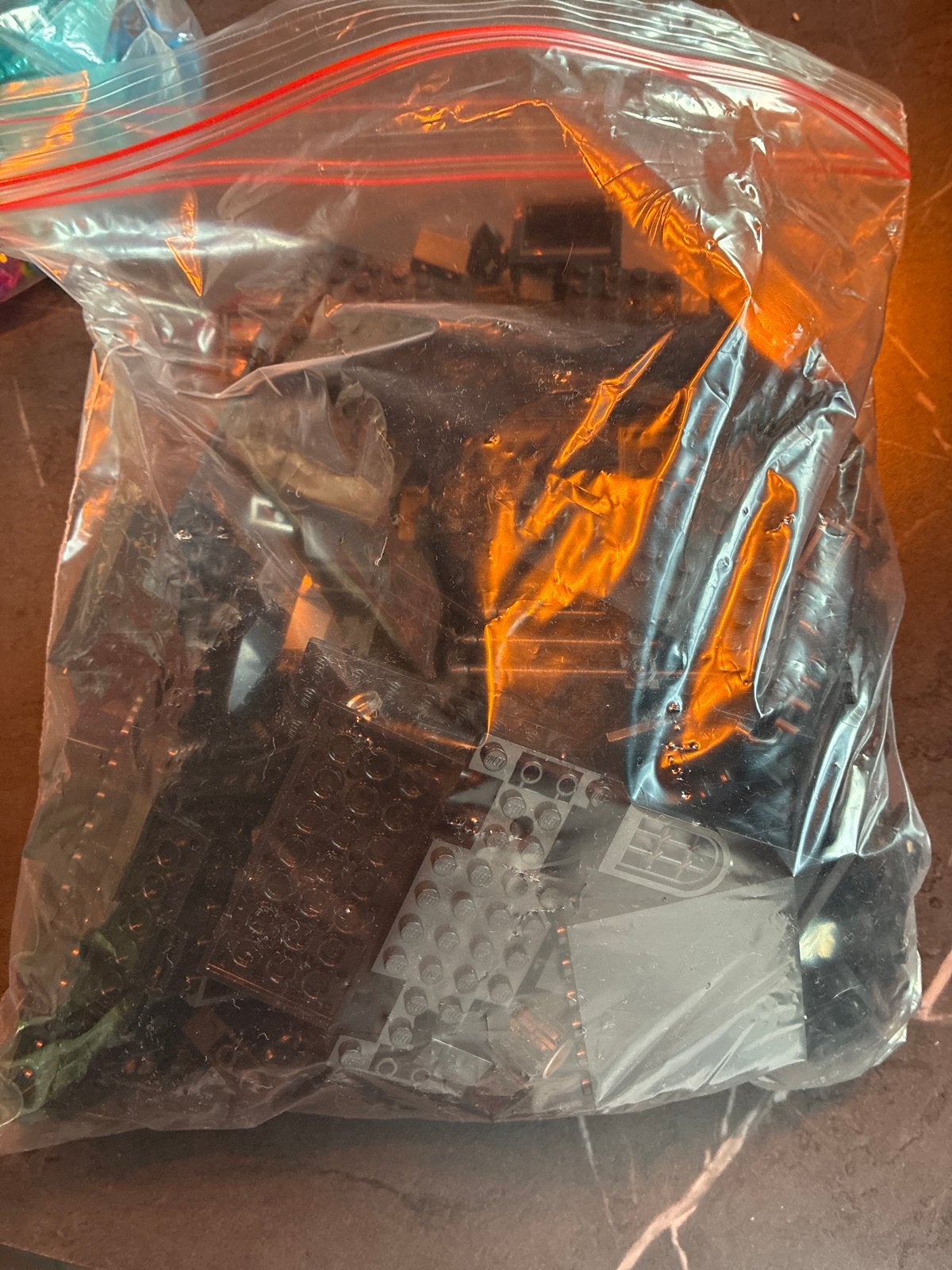Zak zwarte Lego blokjes - Diverse onderdelen, Ophalen of Verzenden, Gebruikt