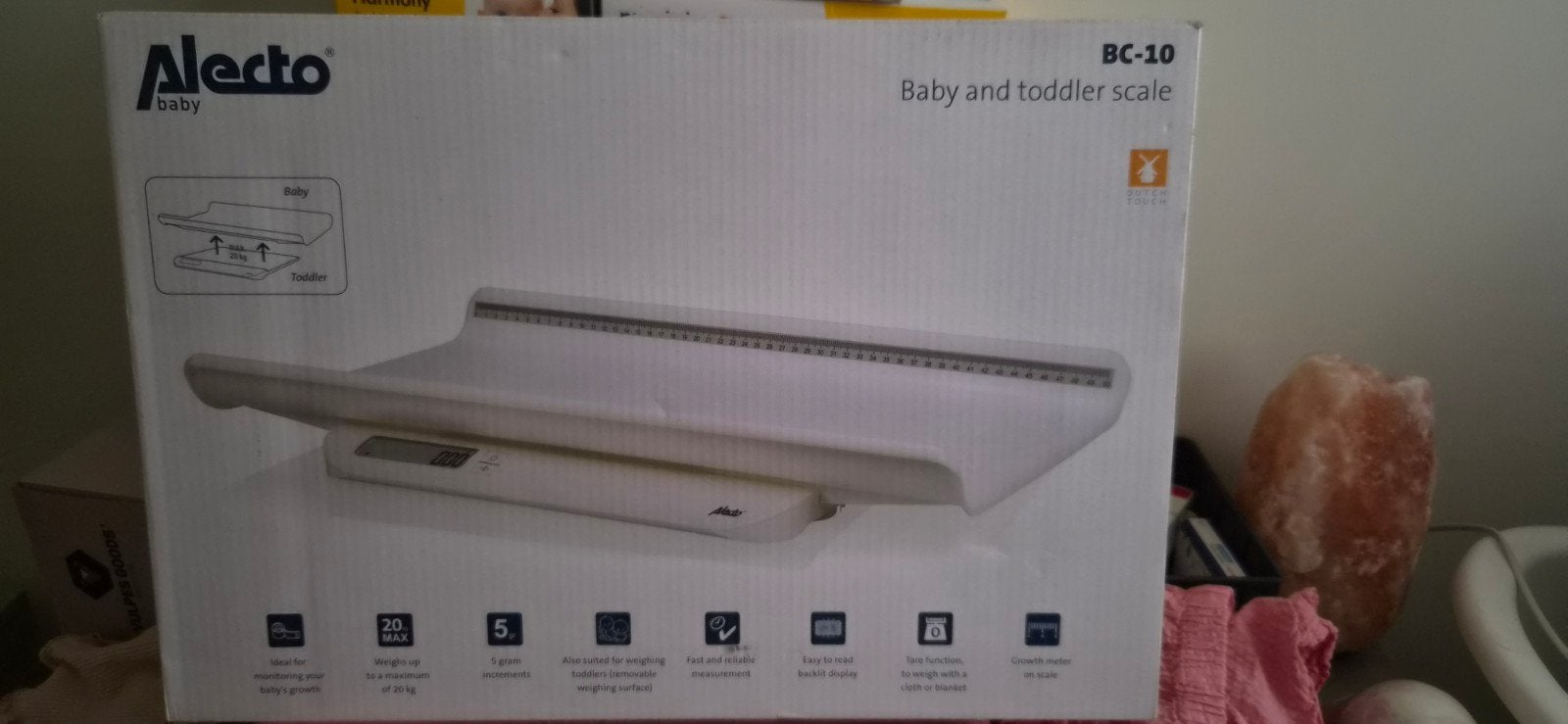 Alecto Baby BC-10 Baby- en Peuterweegschaal, Ophalen