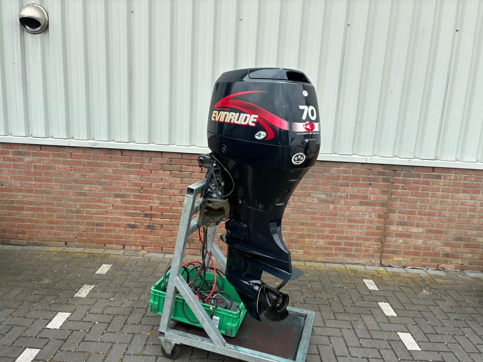 Evinrude/ Suzuki 70 pk 4 takt EFI , Powertrim , vaarklaar, Gebruikt, Viertaktmotor, Ophalen of Verzenden, Vs