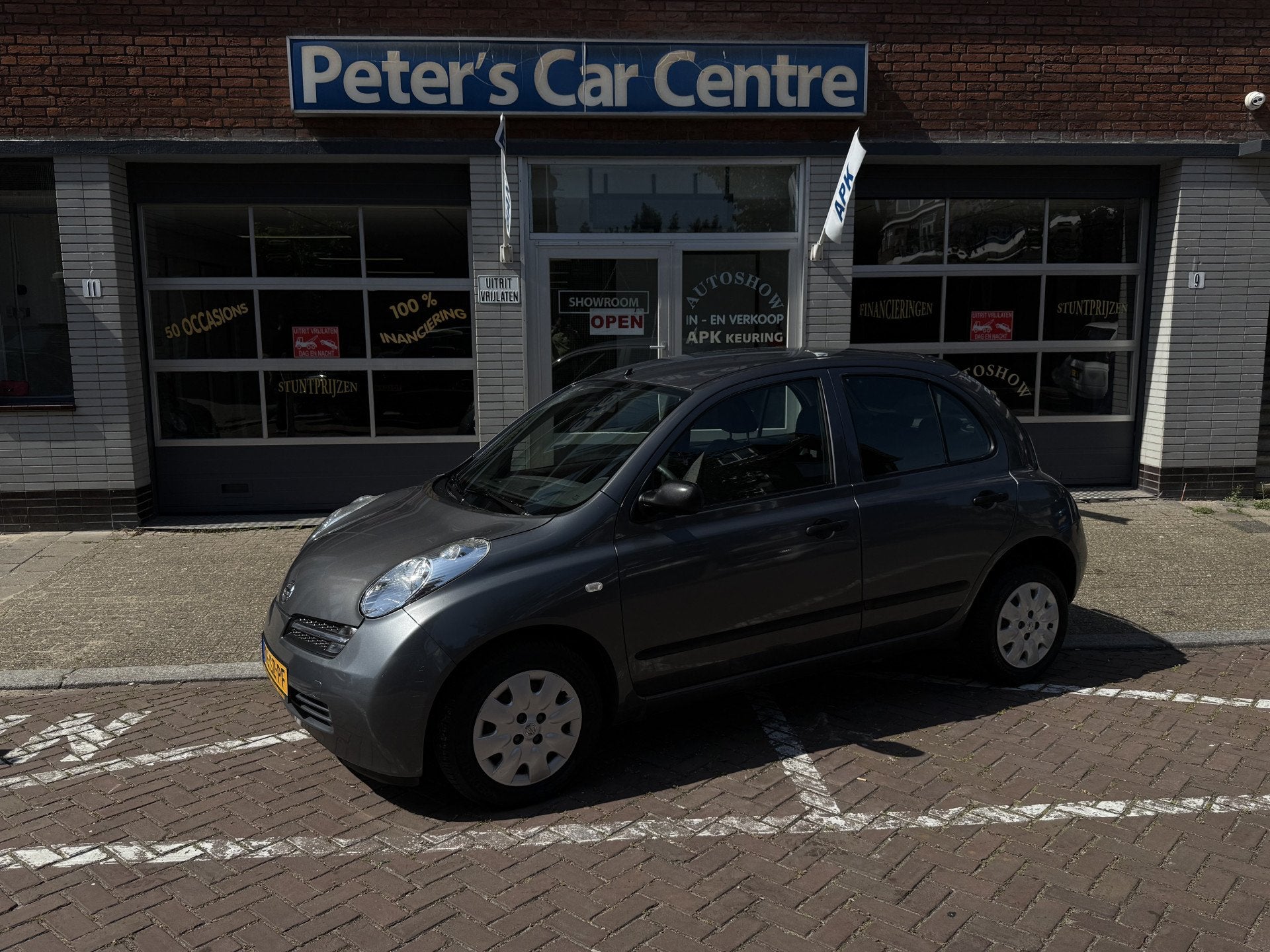Nissan Micra 1.2 Visia (bj 2006, automaat), 4 cilinders, 82 pk, Origineel Nederlands, Grijs
