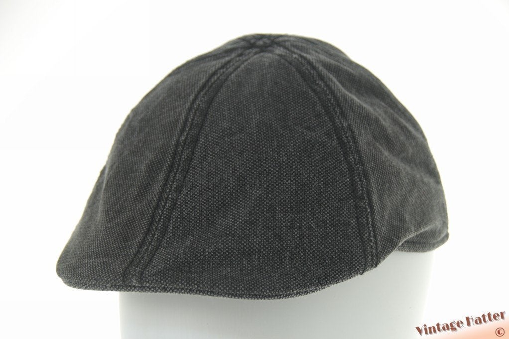 Vintage Voorgevormde panelenpet donker grijs spijkerstof 58, Ophalen of Verzenden, Zo goed als nieuw, 58 of 59 cm (L, 7¼ of ⅜ inch)