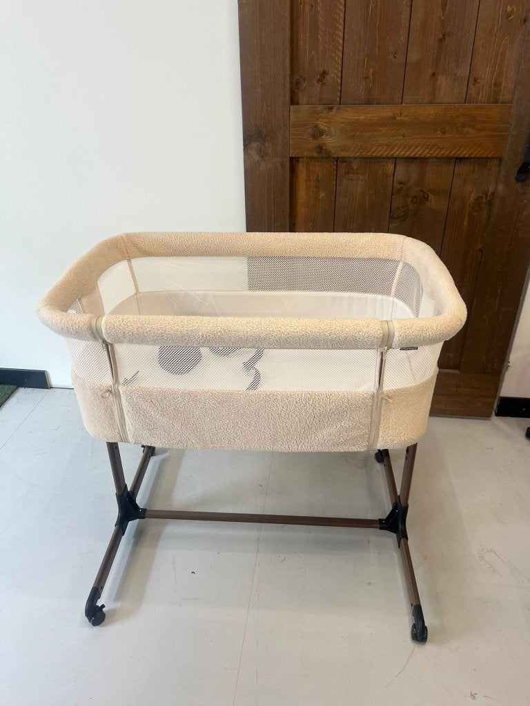 Deryan Co-Sleeper Snoozy Wieg - Teddy Nougat, Kinderen en Baby's, Babywiegjes en Ledikanten, Deryan, Wieg, Ophalen of Verzenden