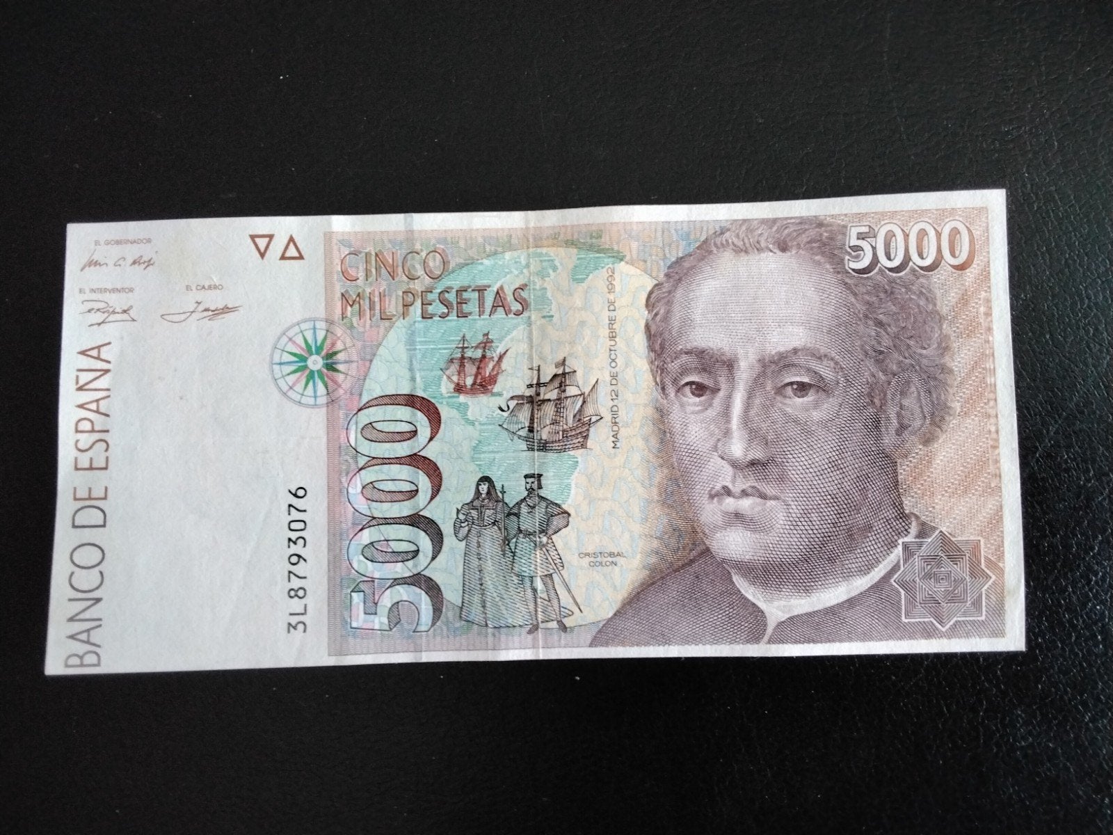 Spanje 5000 pesetas biljet, Verzenden, Overige landen, Los biljet