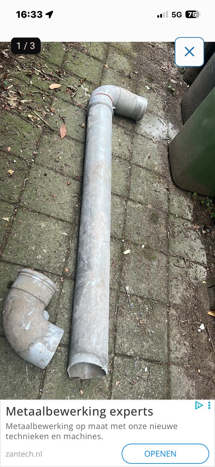 Gratis PVC afvoerpijp, Ophalen, Bochten, Gebruikt, Pvc