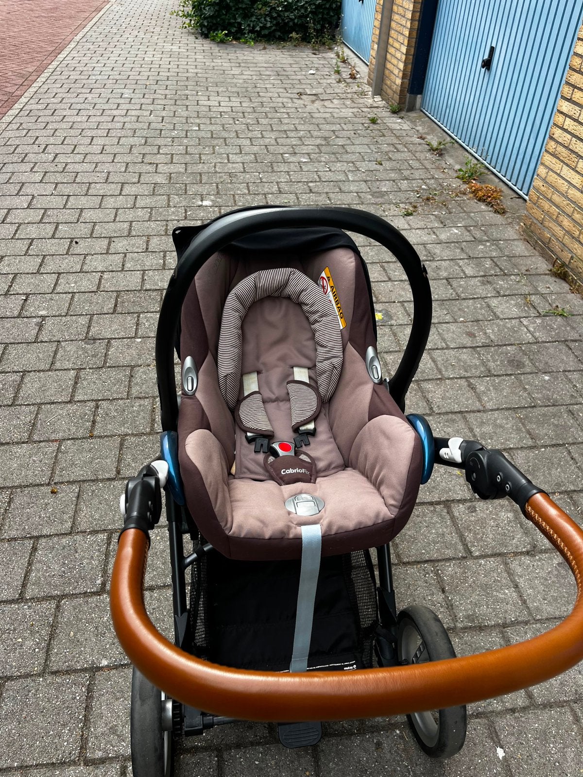 Mutsy EVO wagen/buggy met wiegje – compleet, Ophalen, Gebruikt, Combiwagen, Met reiswieg