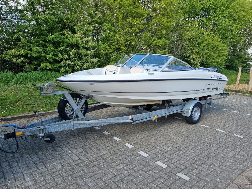 Bayliner 175 met trailer, Watersport en Boten, Ophalen, Polyester, Benzine, Buitenboordmotor