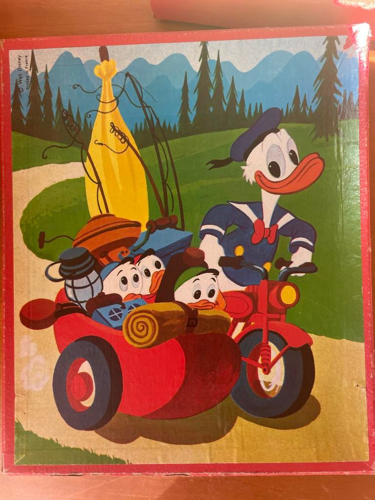 Vintage Disney Puzzels - 3 stuks (Minnie mist hoekje), Ophalen of Verzenden, Meer dan 50 stukjes, Gebruikt, 4 tot 6 jaar