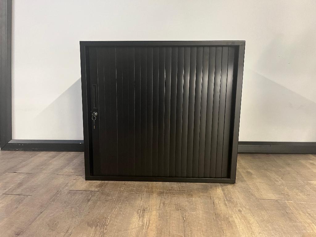 Roldeurkast 72.5H (Zwart), Huis en Inrichting, Kasten | Schoenenkasten, Ophalen, Nieuw