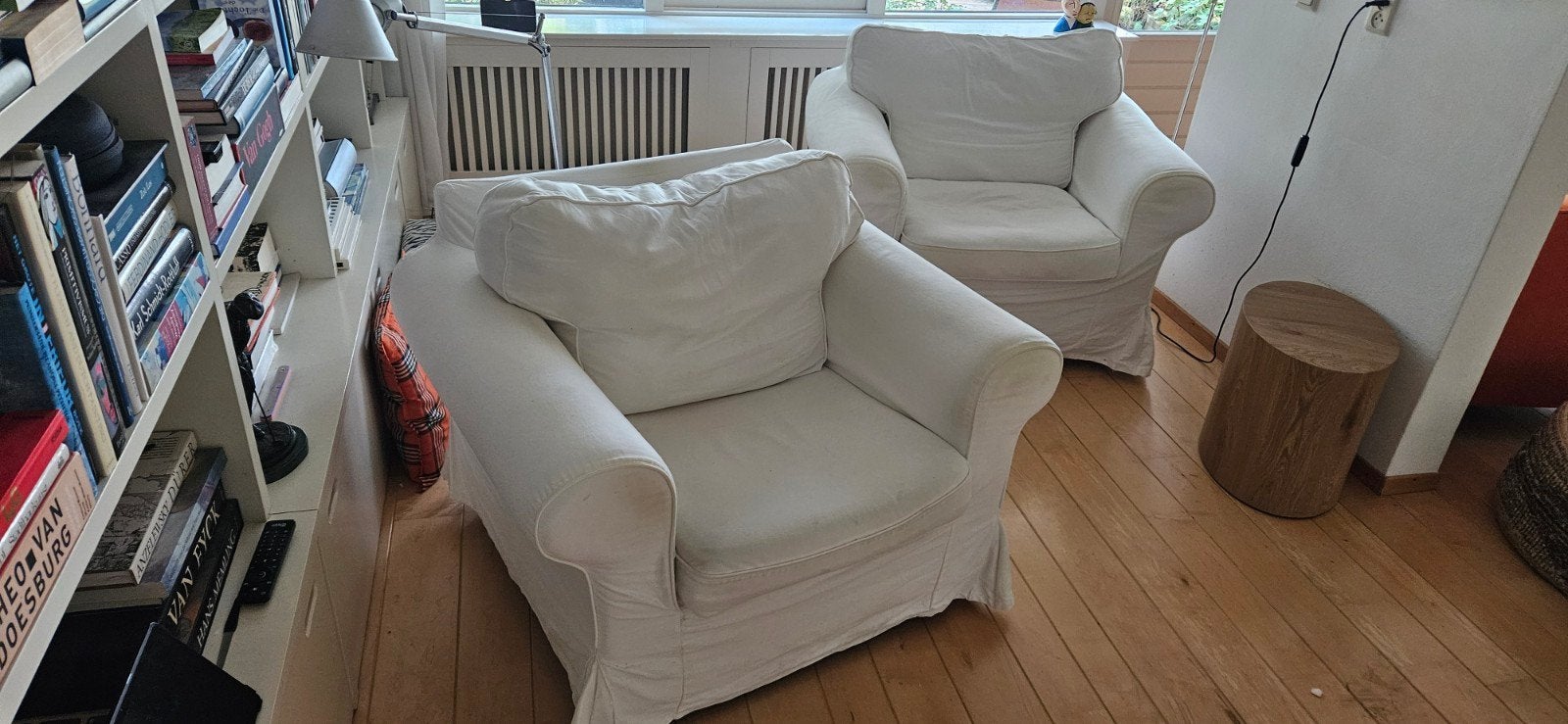 Ikea Ektorp fauteuils, 2 stoelen, 1 koop., Ophalen, Gebruikt