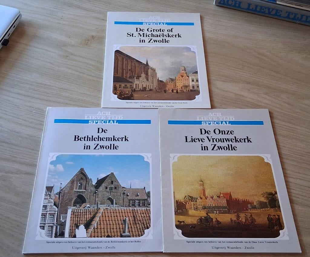3x Ach Lieve Tijd Special Zwolle Kerken, Gelezen, Christendom | Katholiek, Uitgeverij Waanders - Zwolle, Ophalen of Verzenden