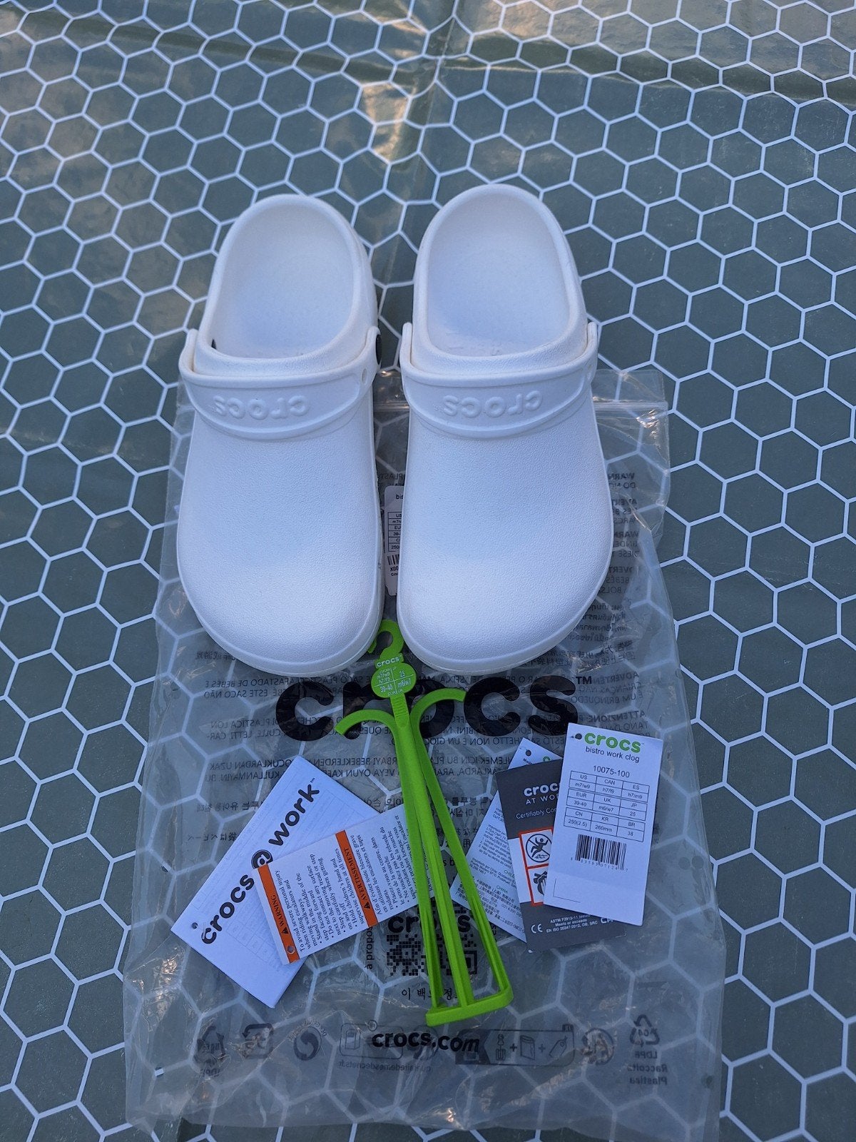 Crocs at Work M7/W9 (25.5-26cm) - Zo goed als nieuw, Crocs, Wit, Ophalen of Verzenden, Zo goed als nieuw