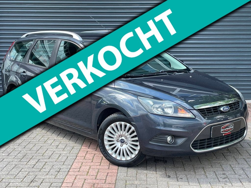 Ford Focus Wagon 1.8 Limited Navi | Climate Control | Cruise, Auto's, Euro 5, Gebruikt, Zwart, 4 cilinders