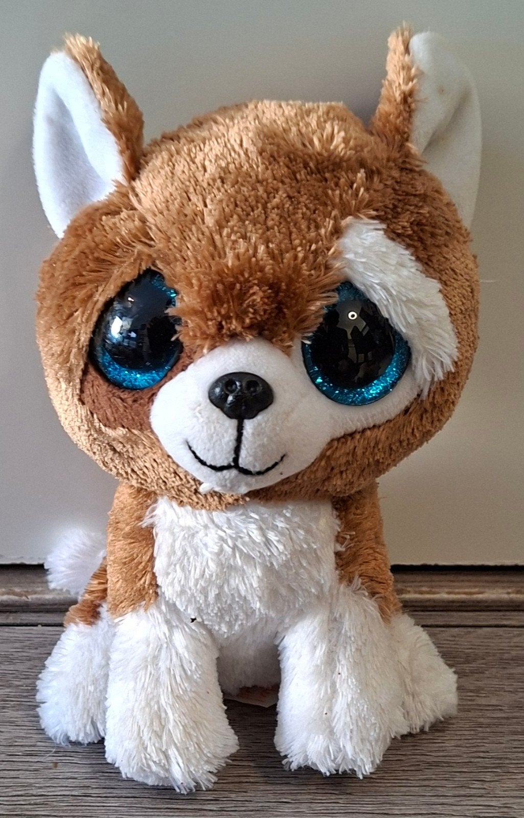 ty beanie boo hondje Smootches 16 cm, Overige karakters, Zo goed als nieuw, Meerkleurig, Klein (minder dan 20 cm)
