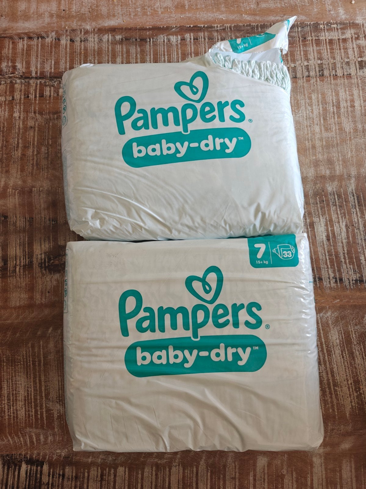 Pampers Baby-Dry Maat 7 (15+ kg) - 2x33 luiers, Ophalen, Nieuw