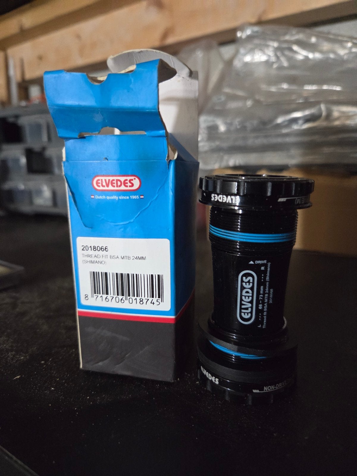 Elvedes BSA MTB trapas 24mm Shimano, Fietsen en Brommers, Fietsonderdelen, Elvedes, Overige typen, Nieuw, Ophalen of Verzenden