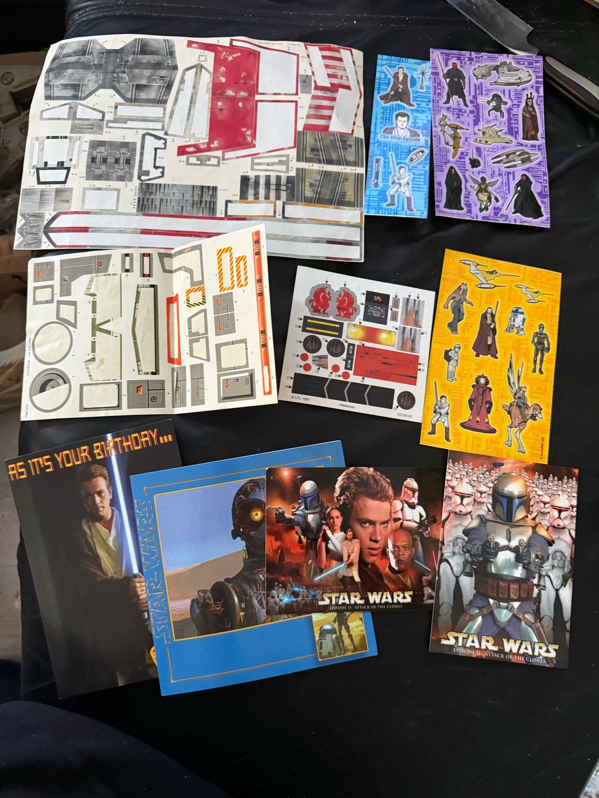Star Wars Stickervellen en Ansichtkaarten Collectie, Ophalen of Verzenden, Zo goed als nieuw, Boek of Poster