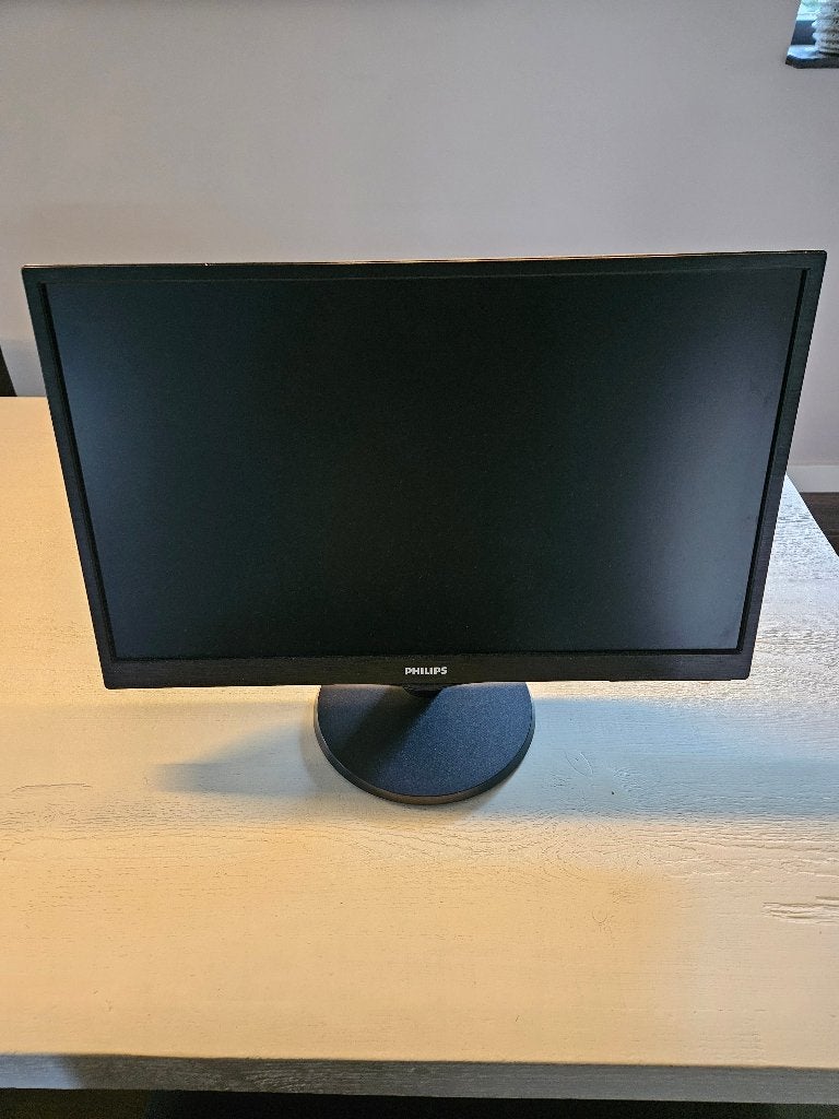 Nette Philips 24 inch Full HD monitor te koop type 240V5QDSB, Philips, Full HD, Zo goed als nieuw, 60 Hz of minder