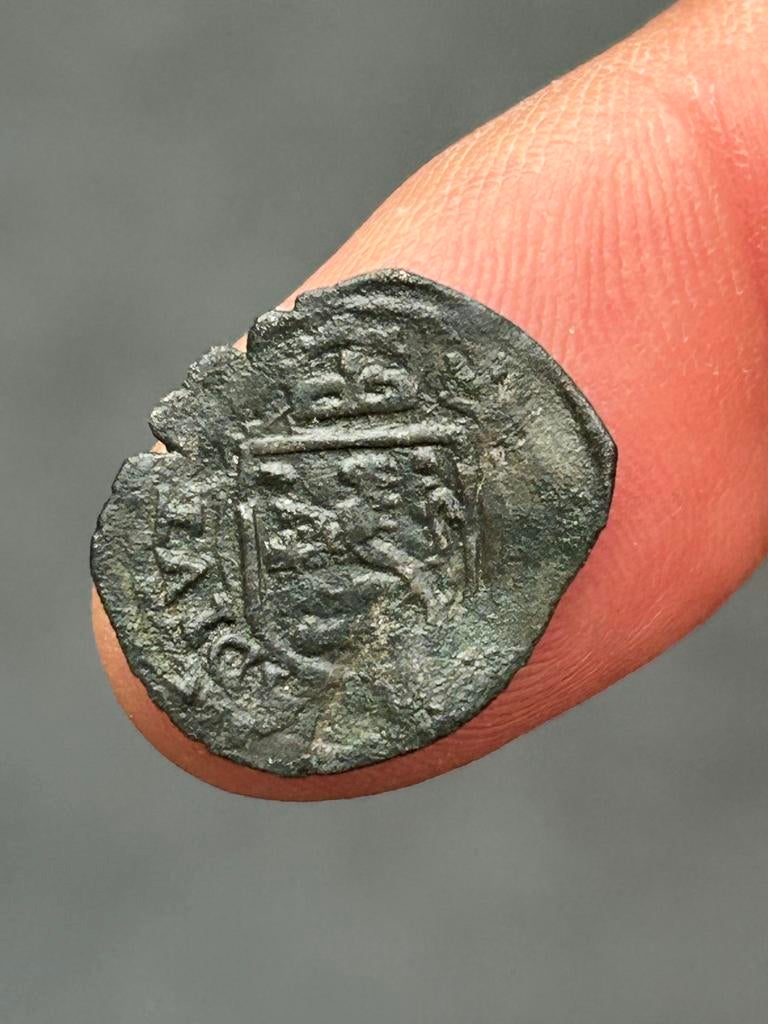 Biljoen zilveren muntje Filips II (1561-1572) - Zeer Fraai, Postzegels en Munten, Munten | Nederland, Vóór koninkrijk, Zilver