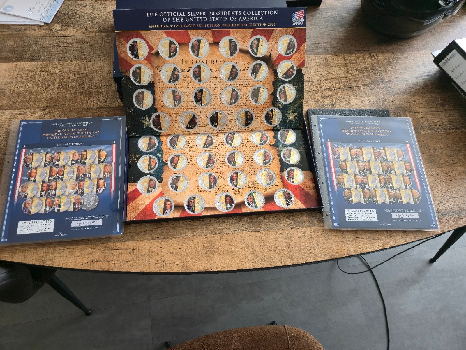 Set van 46 Silver Eagles .999 - Presidents USA 2020, Postzegels en Munten, Ophalen of Verzenden, Noord-Amerika, Setje, Zilver