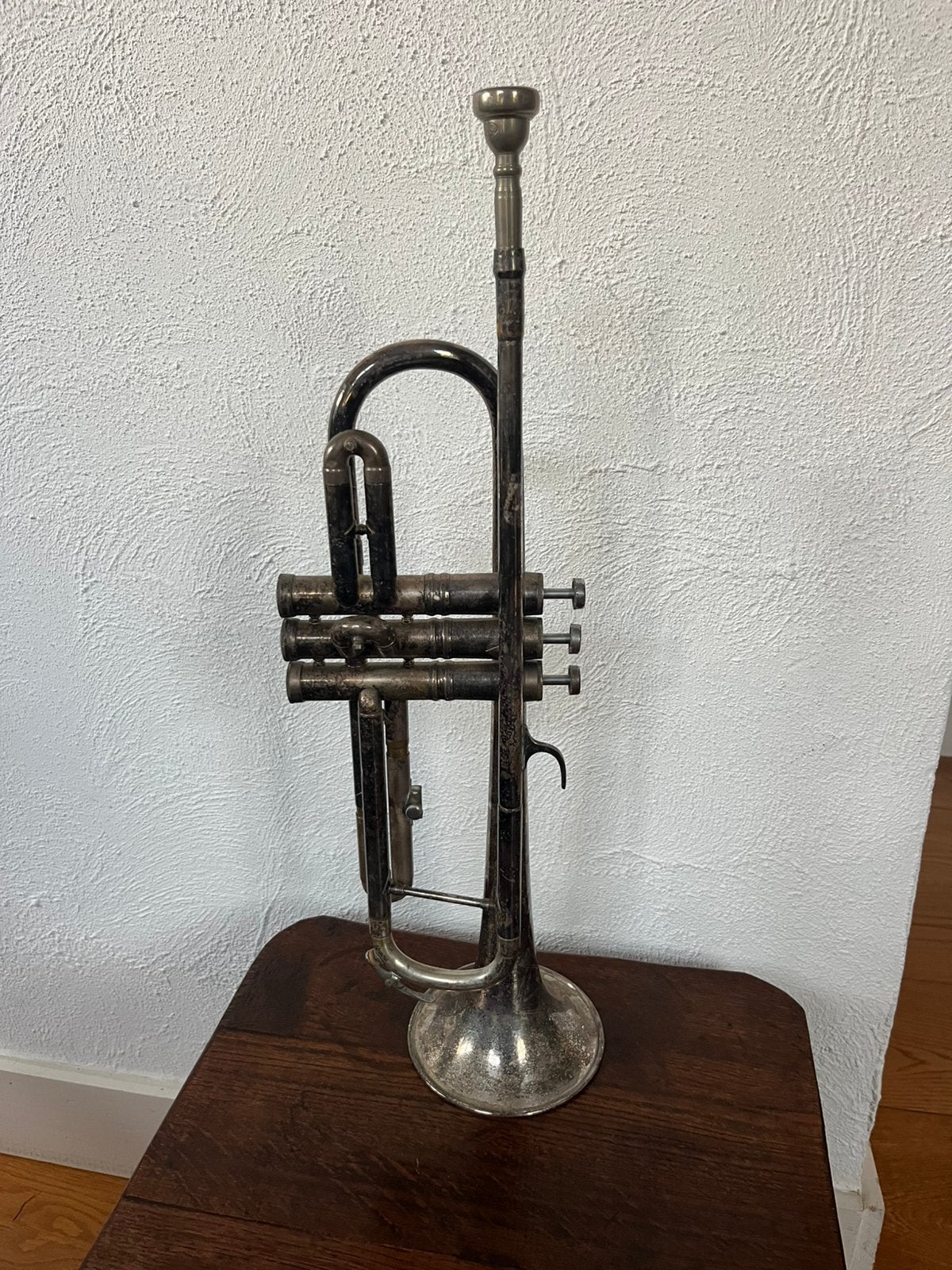 Vinted Parrot trompet 6416 l verzilverd, Muziek en Instrumenten, Blaasinstrumenten | Trompetten, Ophalen of Verzenden, Gebruikt