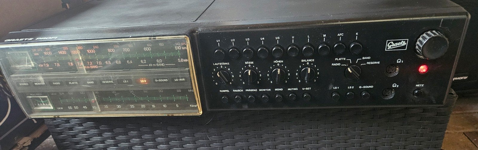 GRAETZ PROFI TYPE 306 STEREO  ONTVANGER zie beschrijving, Gebruikt, Losse componenten, Tuner of Radio, Ophalen
