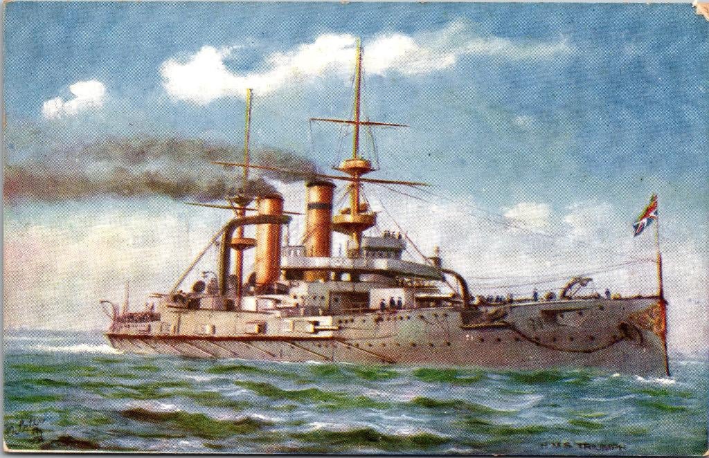 HMS Triumph II | Royal Navy | Tuck's Postcard England, Verzenden, Voor 1920, Ongelopen, Engeland