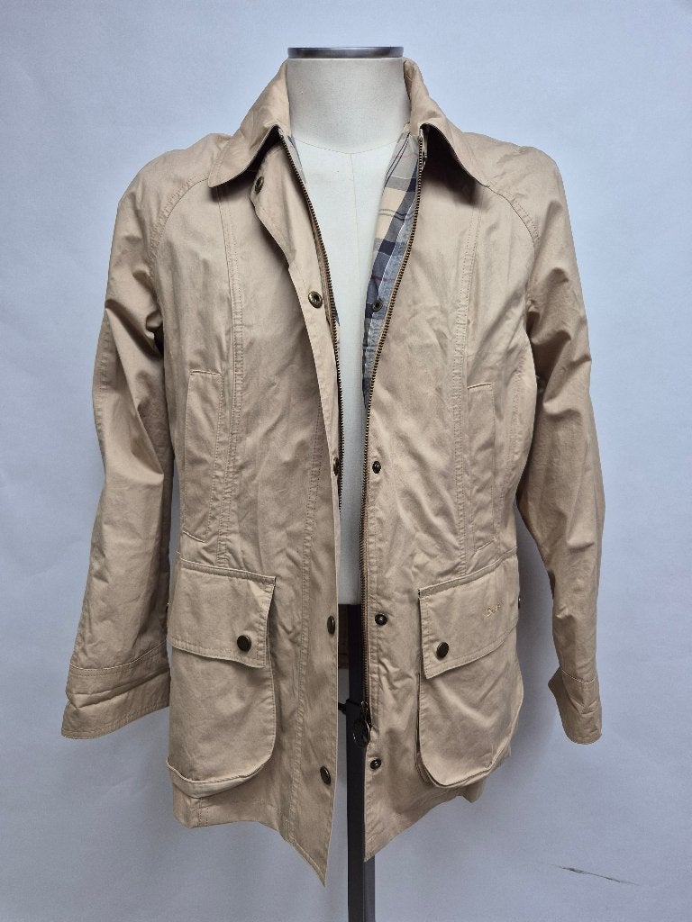 Barbour 'Cotton beadnell' dames jas, 42 top!, Barbour, Beige, Maat 42/44 (L), Ophalen of Verzenden