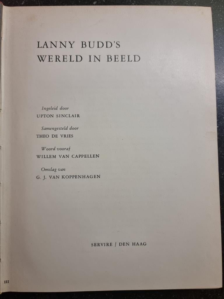 Lanny Budd's Wereld in Beeld - Upton Sinclair (1958), Boeken, Overige Boeken, Ophalen of Verzenden
